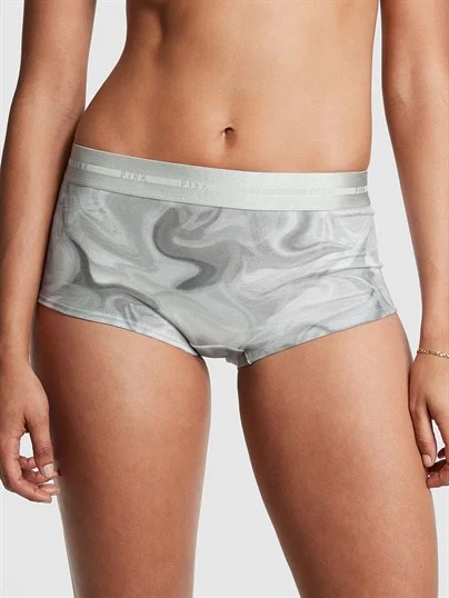 Victorias S Secret Pink Logolu Boyshort Kulot ön görünüm
