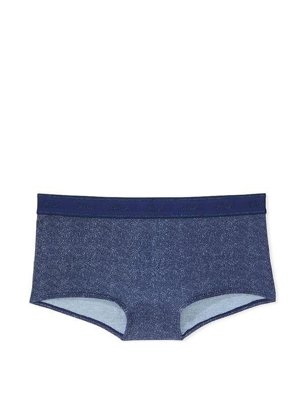 Pink Logolu Pamuklu Boyshort Kulot arka görünümü