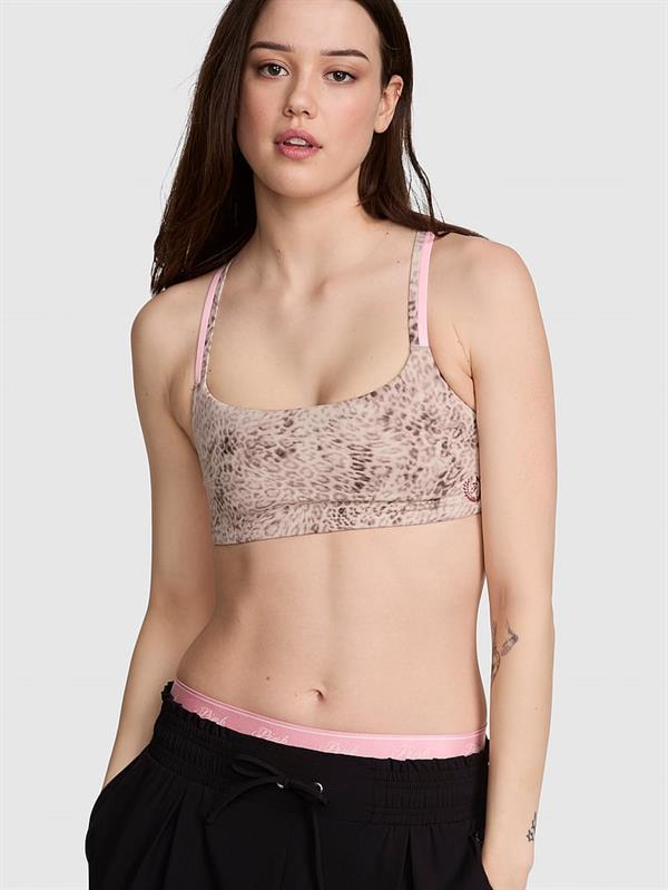 Pink Pink Relay Kare Yaka Capraz Sirtli Sporcu Sütyeni