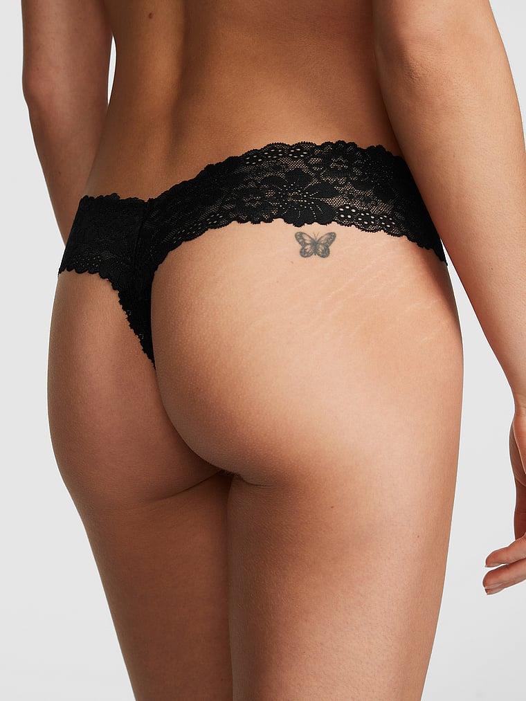 Pink Seamless Scoop Tanga arka görünüm