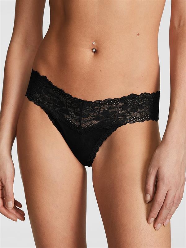 Pink Seamless Scoop Tanga