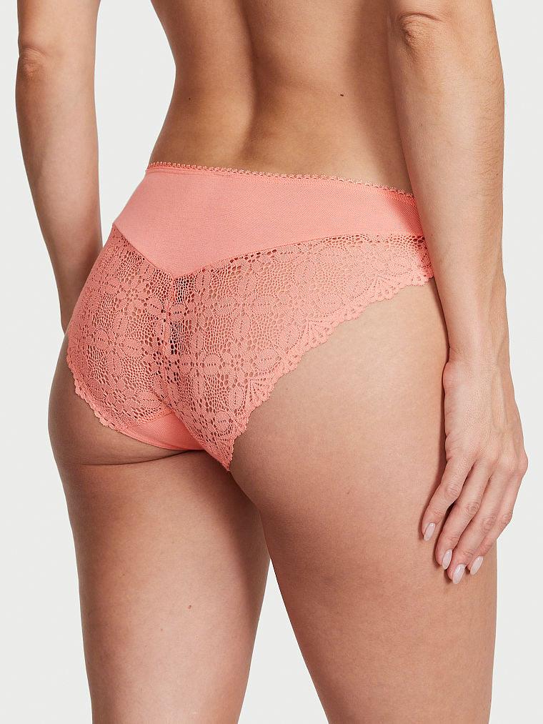Arkasi Dantelli Esnek Pamuklu Bikini Kulot arka görünümü