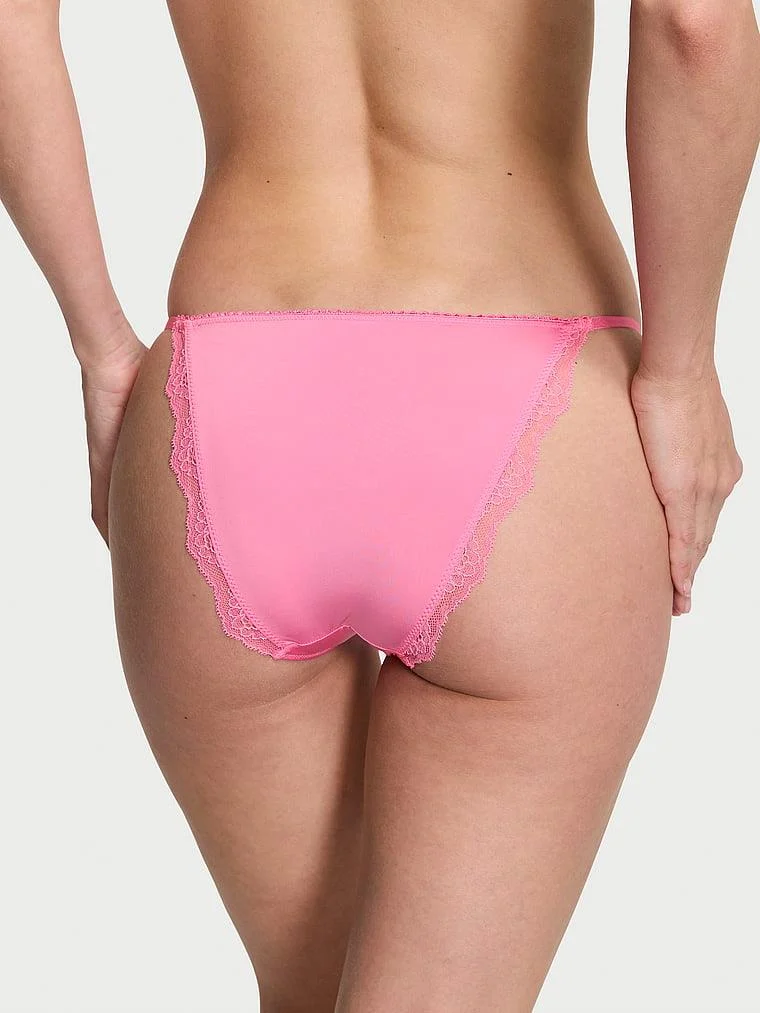 Puruzsuz Dantelli Mini Askili Bikini Kulot arka görünüm