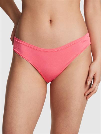 Pink Pamuklu Cheeky Kulot ön görünüm