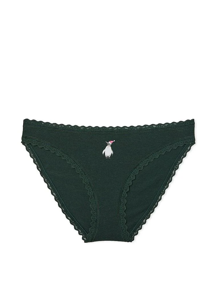 Dantelli Pamuklu Bikini Kulot arka görünüm