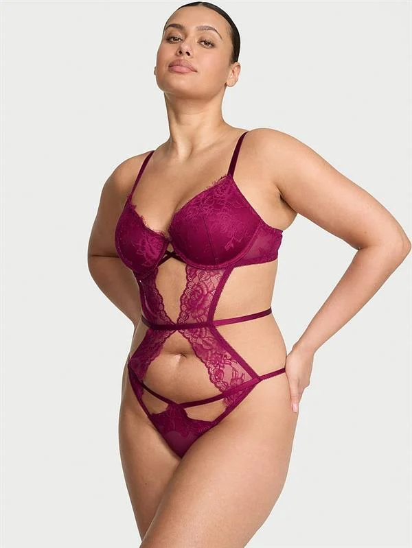 Dantelli Hafif Dolgu Destekli Askili Teddy