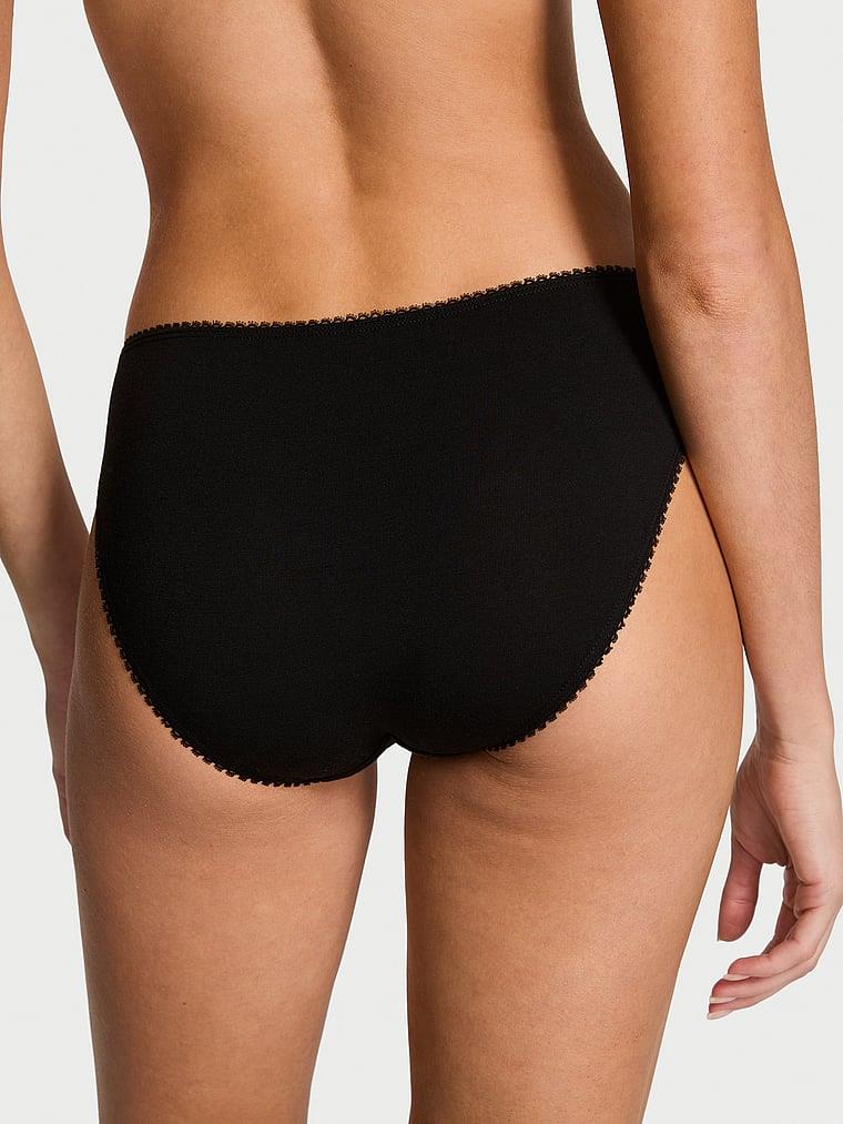 Esnek Pamuklu Işıltılı Bikini Kulotu arka görünüm