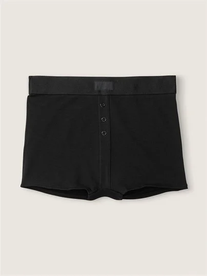 Pink Yüksek Bel Boyshort Kulot ön görünüm