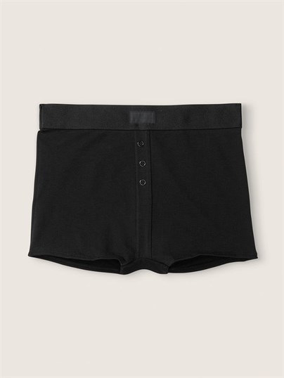 Pink Yüksek Bel Boyshort Kulot