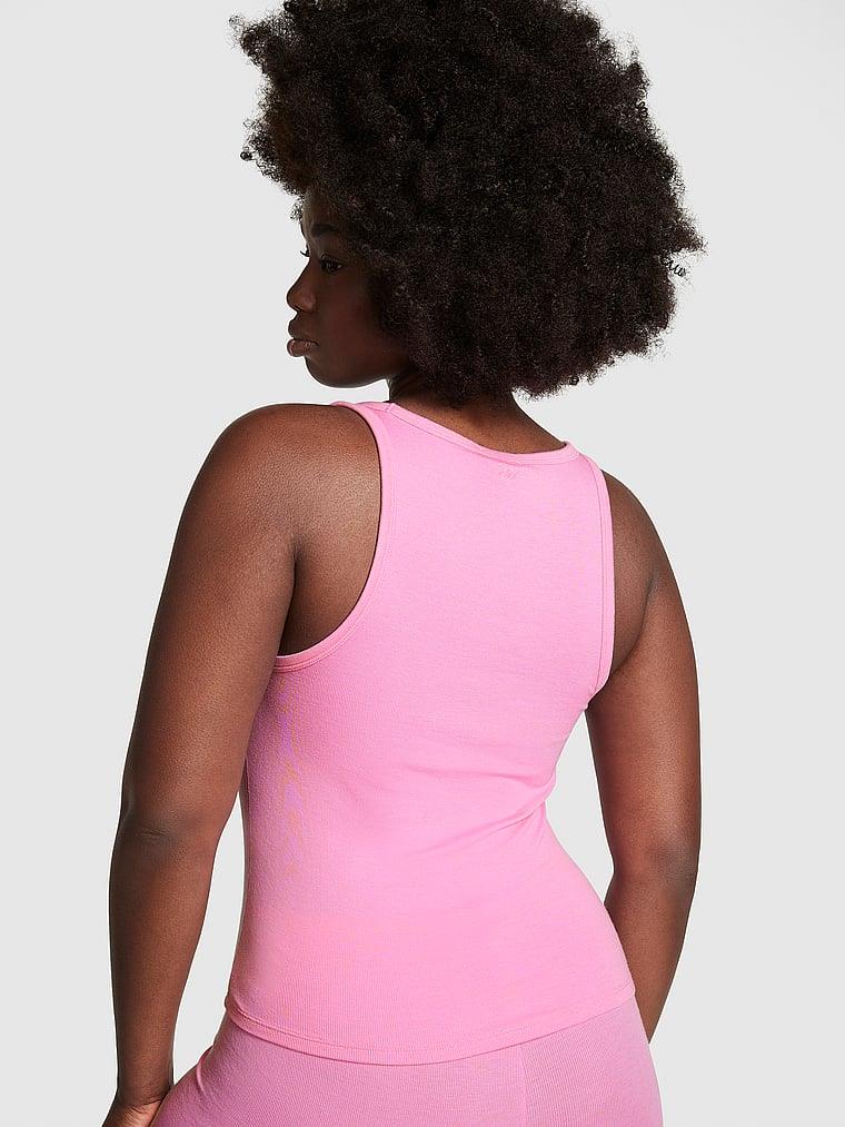 Pink Fitilli Modal Scoop Atlet arka görünümü