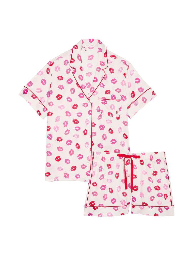 Saten Kısa Pijama Takimi arka görünümü