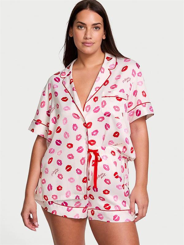 Saten Kısa Pijama Takimi