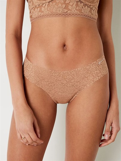 Victorias S Secret Pink Lazer Kesim Yumuşak Dantelli Tanga