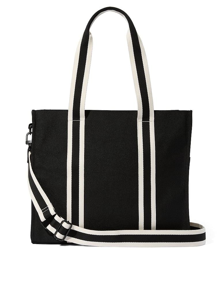 Pink Ivy Klasik Kanvas Tote Çanta arka görünüm
