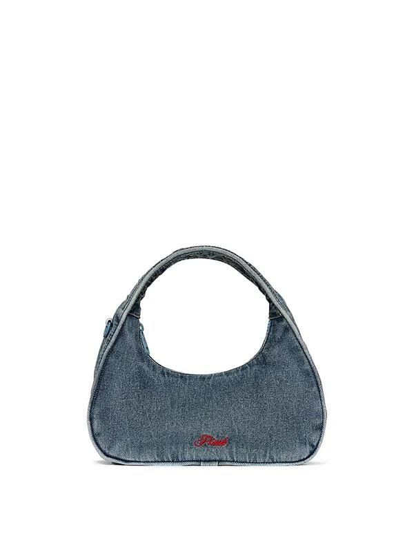 Pink Mini Hobo Denim Çanta