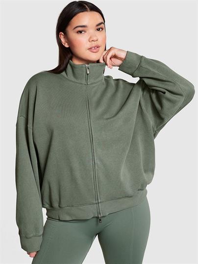 Pink Ivy Fermuarli Varsity Sweatshirt