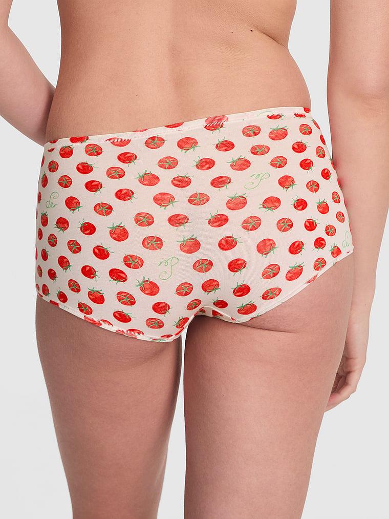 Pink Logolu Pamuklu Boyshort Kulot arka görünümü
