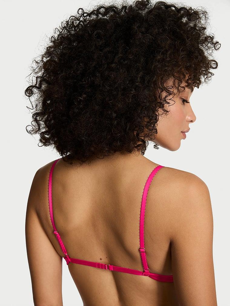 Tease Transparan Cizgili Ucgen Bralet arka görünüm