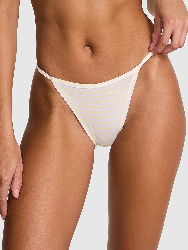 Pink Pamuklu Askili Bikini Kulot arka görünümü