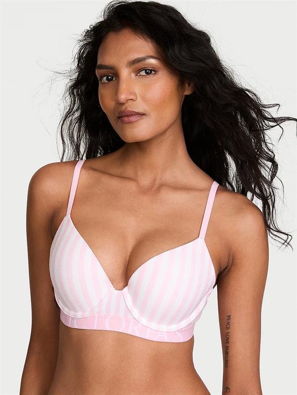 Perfect Shape Pamuklu Logo Detayli Push Up Sütyen ön görünüm