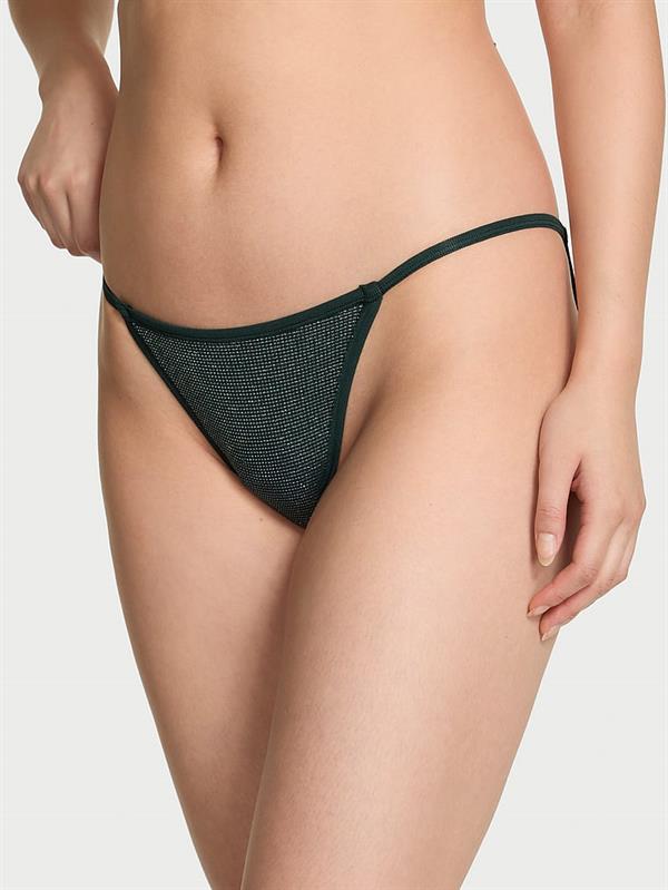 Pink Pamuklu String Bikini Kulot