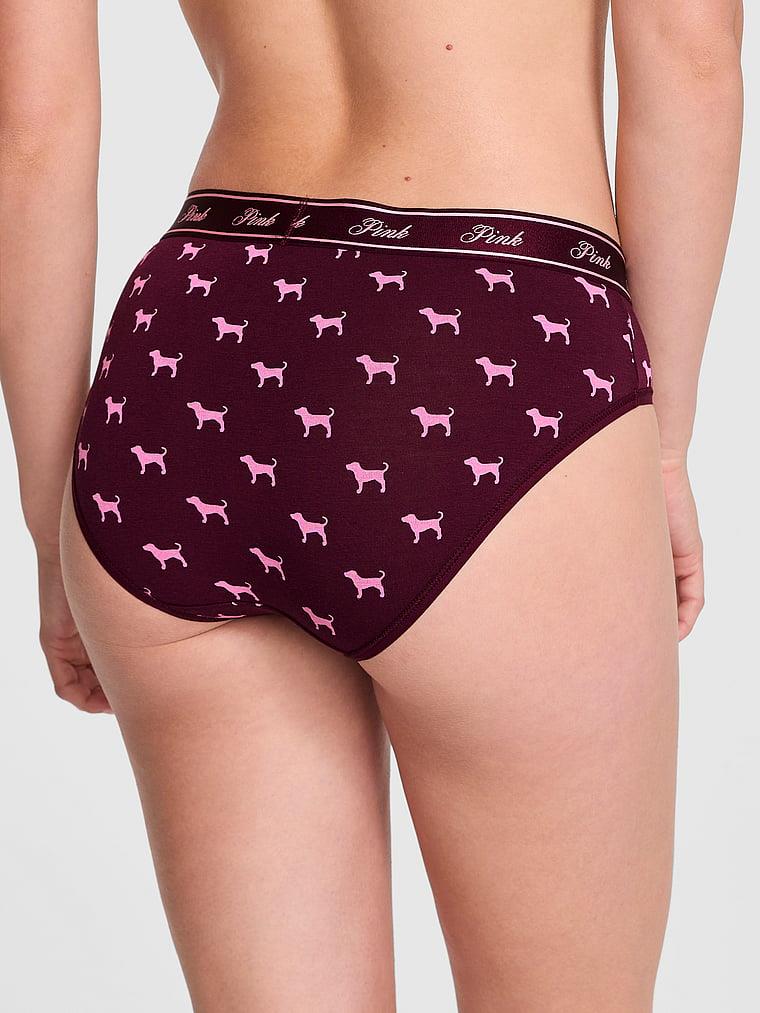 Pink Logolu Pamuklu Hiphugger Kulot arka görünüm
