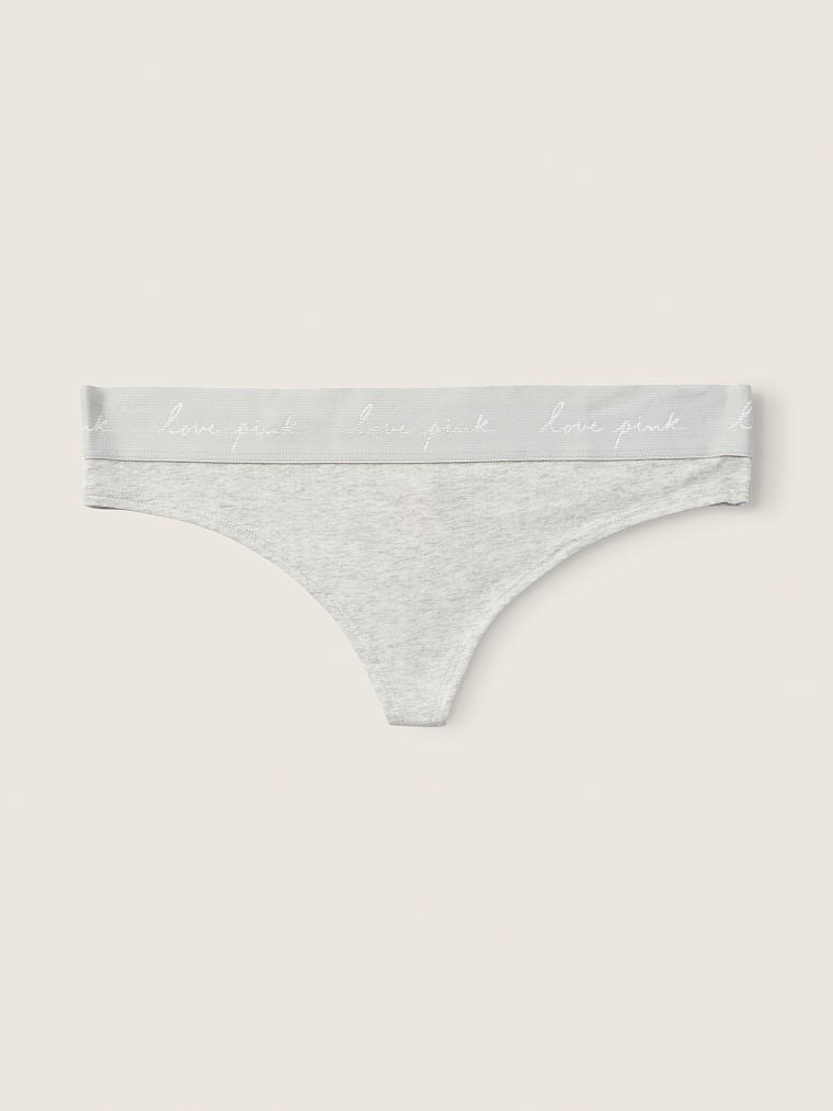 Victorias S Secret Pink Logolu Tanga arka görünümü