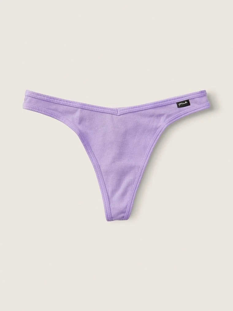 Pink Pamuklu Tanga Kulot arka görünüm