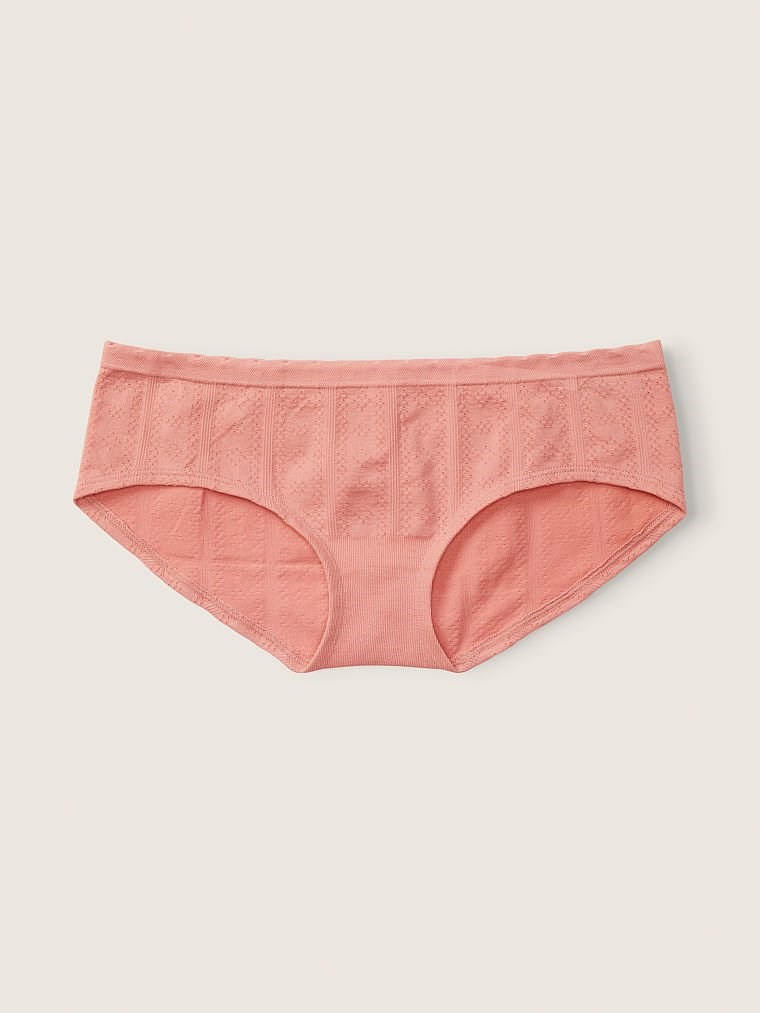 Pink Yumuşak Seamless Pointelle Hipster arka görünümü