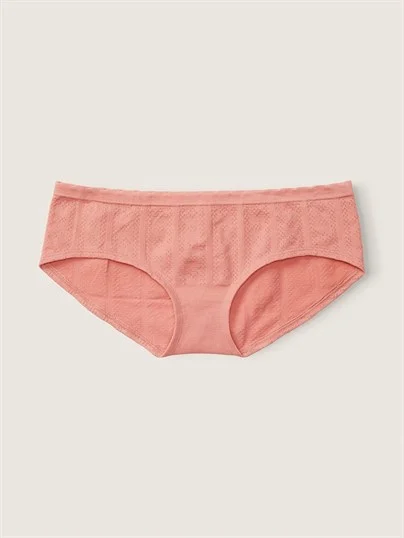 Pink Yumuşak Seamless Pointelle Hipster ön görünüm