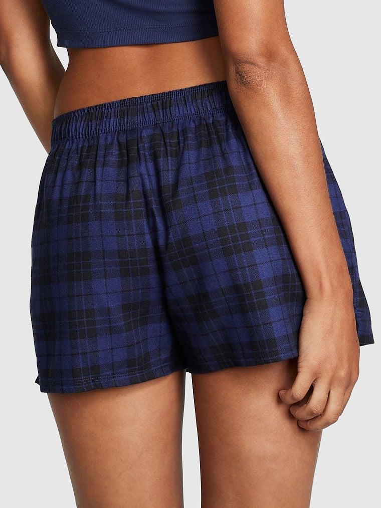 Pink Flannel Pijama Boxer arka görünüm