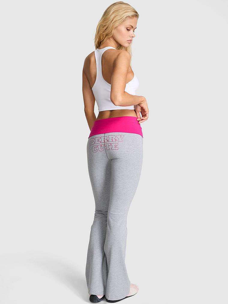 Pink All Day Beli Katlanabilen Ispanyol Paca Tayt arka görünümü