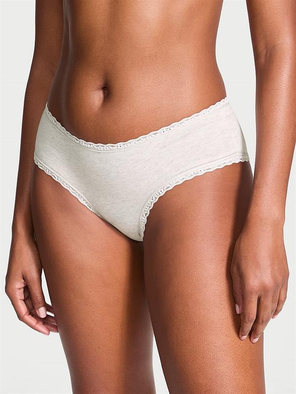 Beli Dantelli Pamuklu Cheeky Kulot ön görünüm