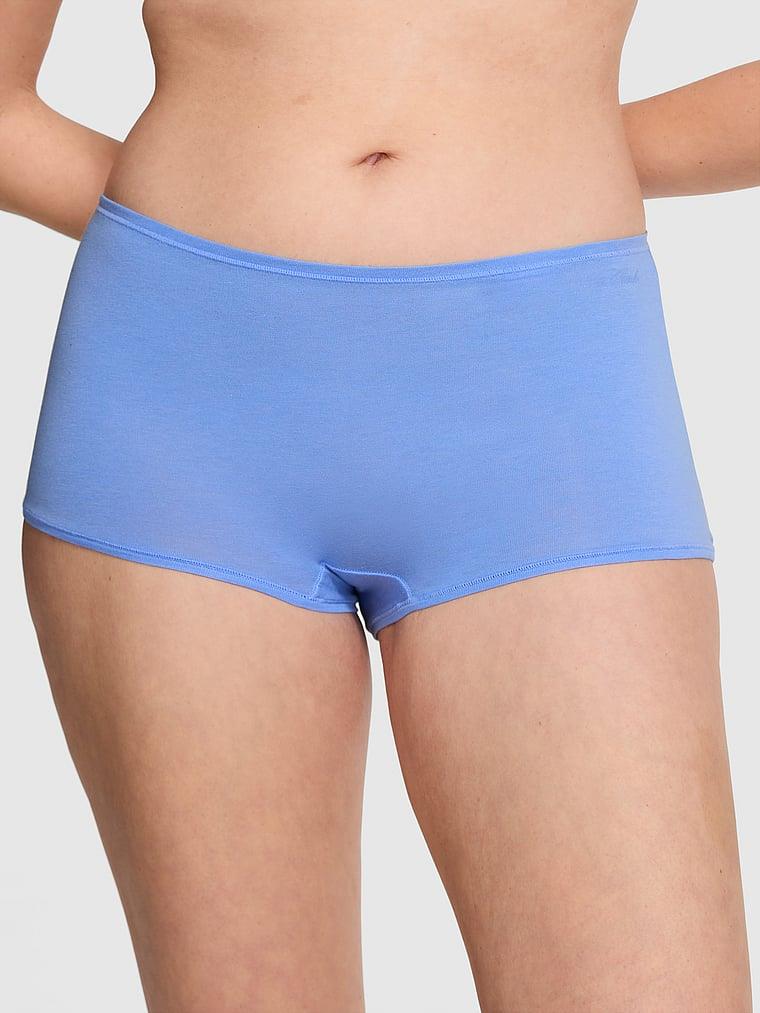 Pink Logolu Pamuklu Boyshort Kulot arka görünümü