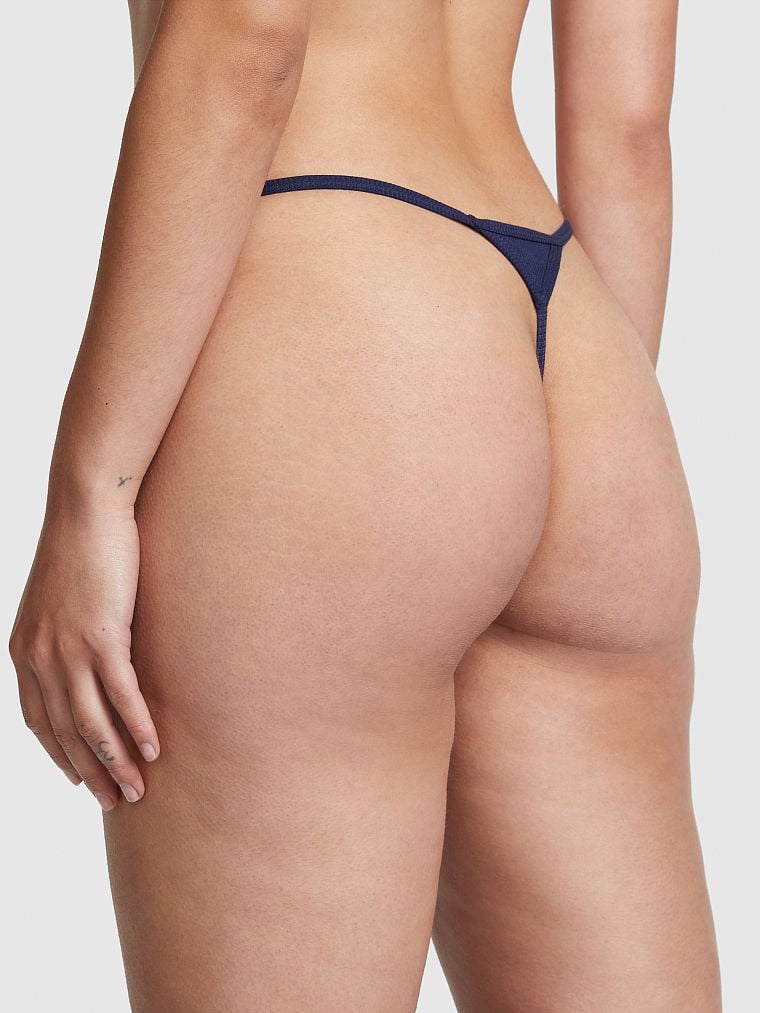 Victorias S Secret Pink Pamuklu V String Kulot arka görünümü
