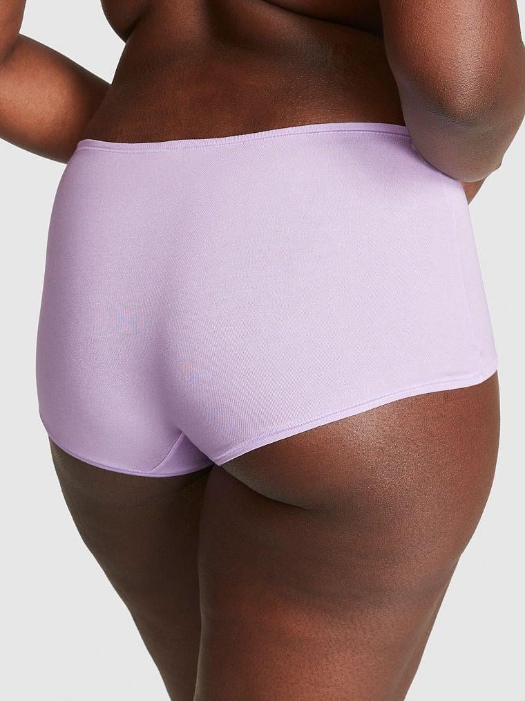 Pink Pamuklu Boyshort Kulot arka görünüm