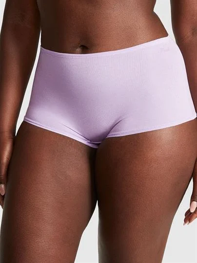 Pink Pamuklu Boyshort Kulot