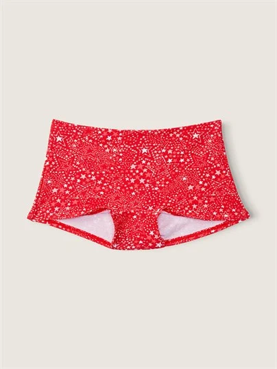 Pink Pamuklu Boyshort Kulot