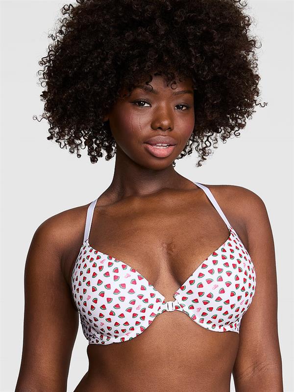 Pink Wear Everywhere Önden Kopcali Push Up Sütyen ön görünüm
