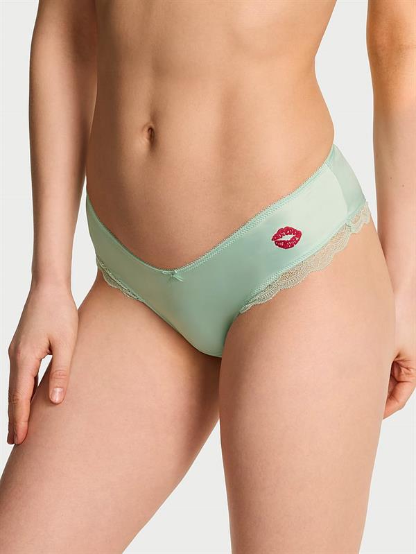 Tease Saten Kiss Derin Bacak Kesim Cheeky Kulot ön görünüm