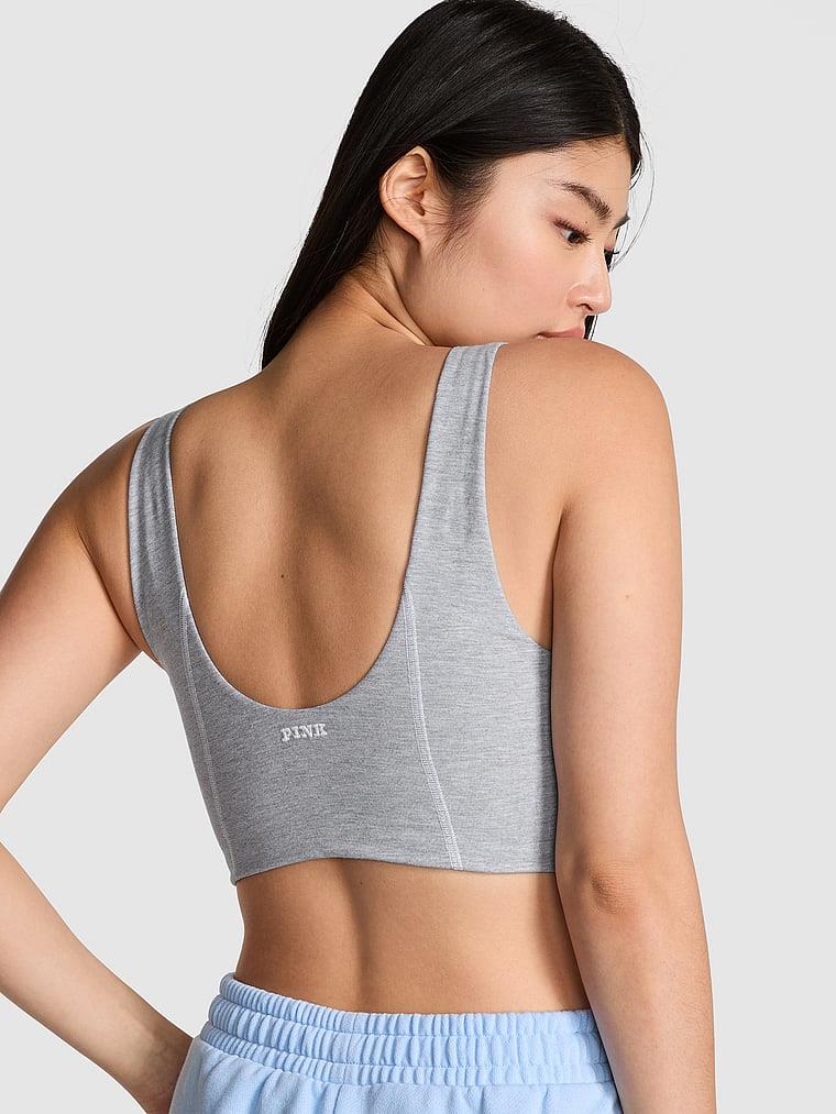 Pink All Day Pamuklu Scoop Sporcu Sütyeni arka görünümü
