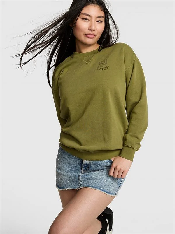 Pink Ivy Oversize Bisiklet Yaka Sweatshirt