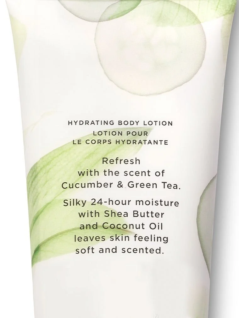 Cucumber Ve Green Tea Vücut Losyonu arka görünüm