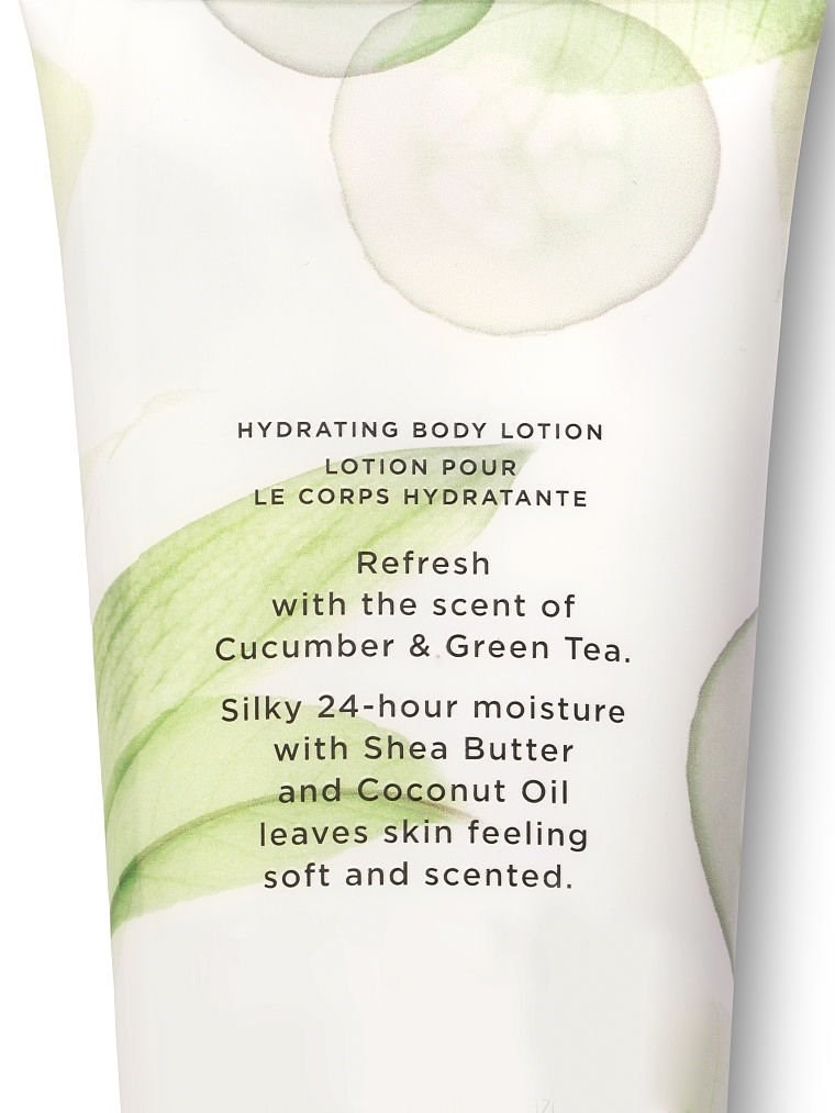 Cucumber Ve Green Tea Vücut Losyonu arka görünümü