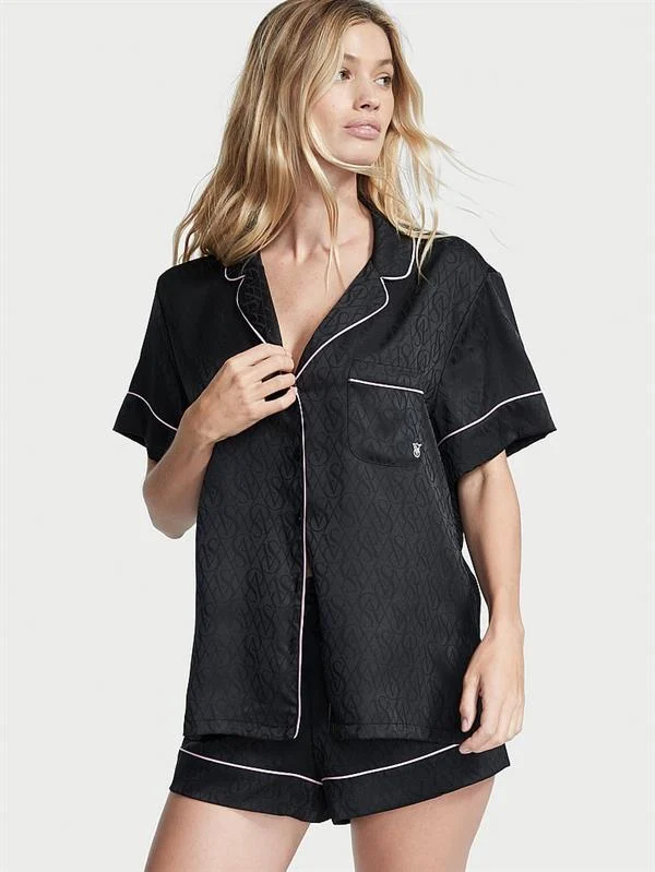 Saten Kısa Pijama Takimi