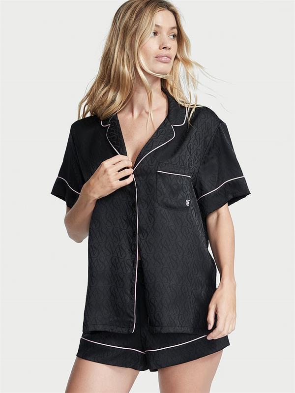 Saten Kısa Pijama Takimi