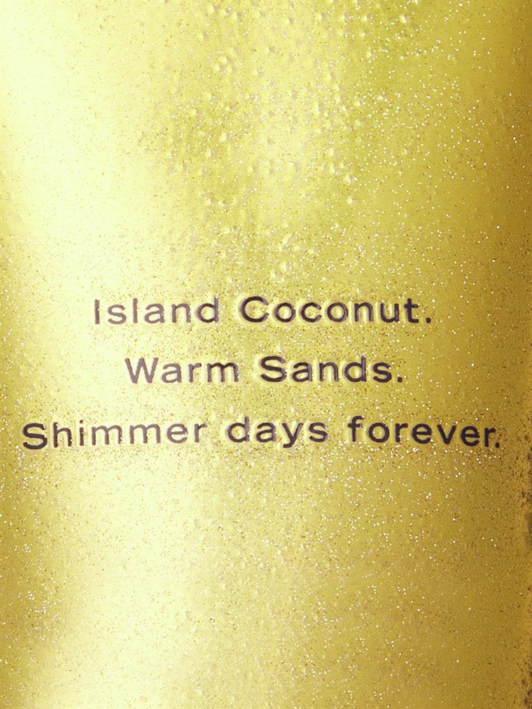 Coconut Passion Shimmer Vücut Losyonu arka görünümü