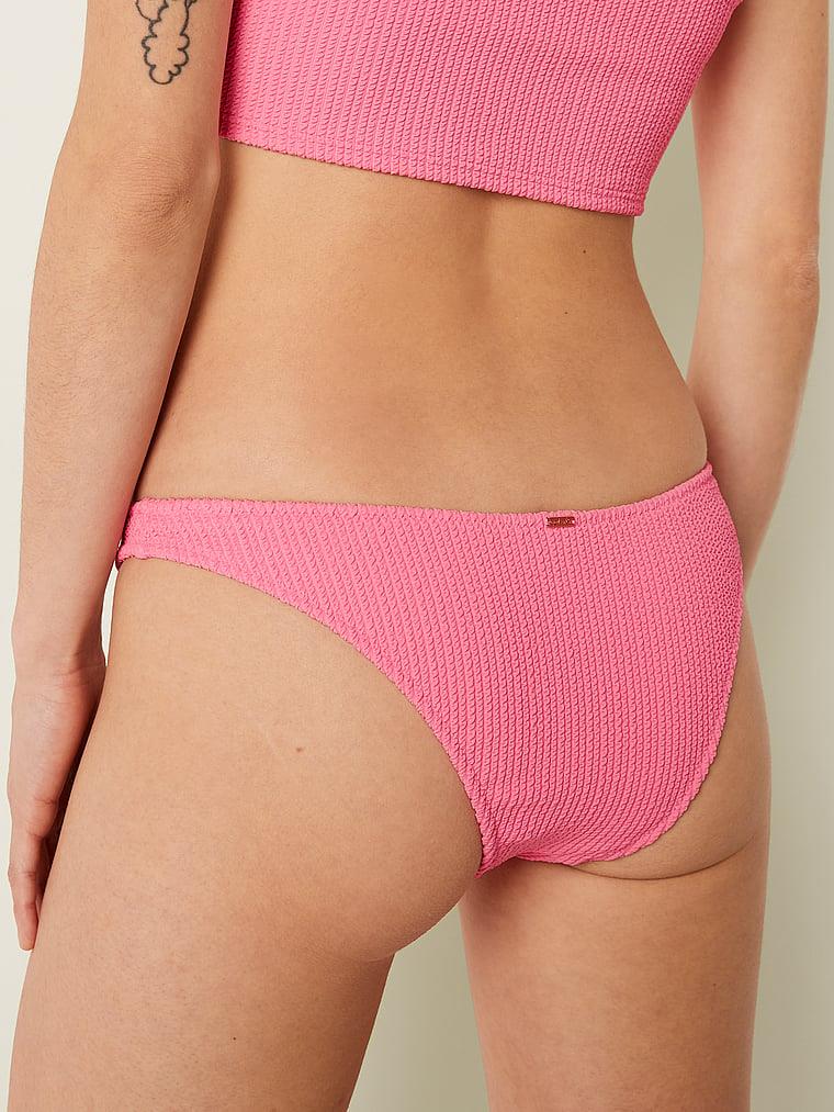 Pink Krinkle Brazilian Kesim Bikini Alti arka görünümü