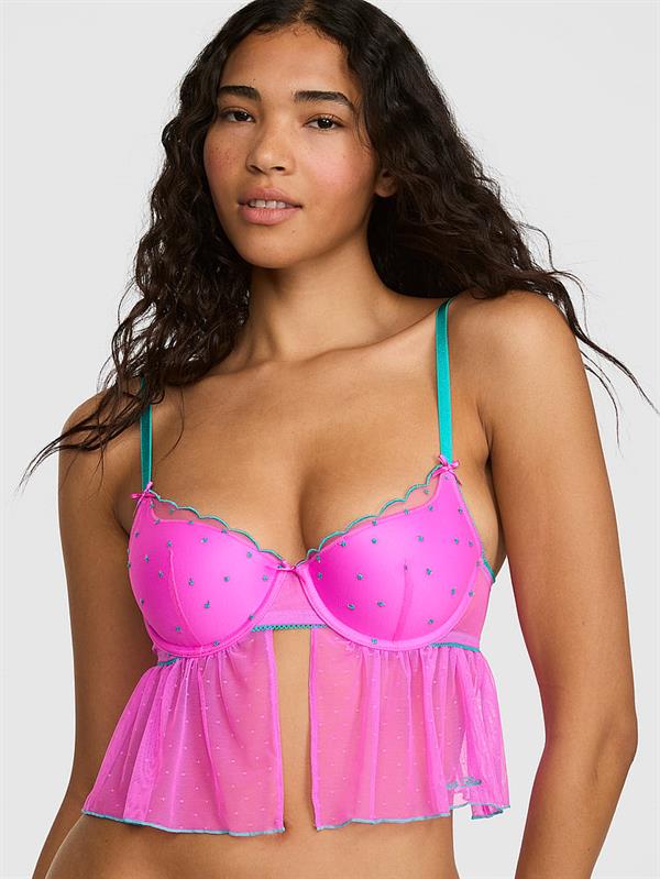 Pink Pink Wink Hafif Dolgu Destekli Yuvarlak Yaka Bustiyer
