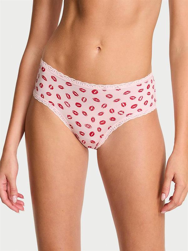 Beli Dantelli Pamuklu Cheeky Kulot ön görünüm